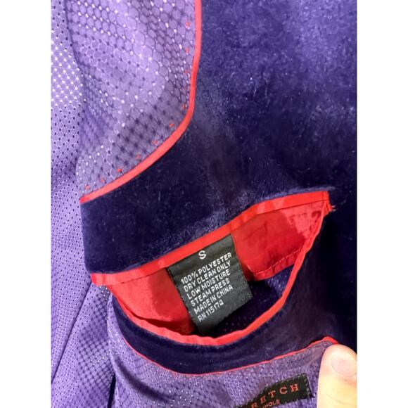 Mazari Men's Purple Party S/C Fashion Velvet Sport Coat w/ Bow Tie 1010 - XS - Picture 7 of 9